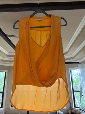 Trina Turk Golden Peach Sleeveless Blouse
